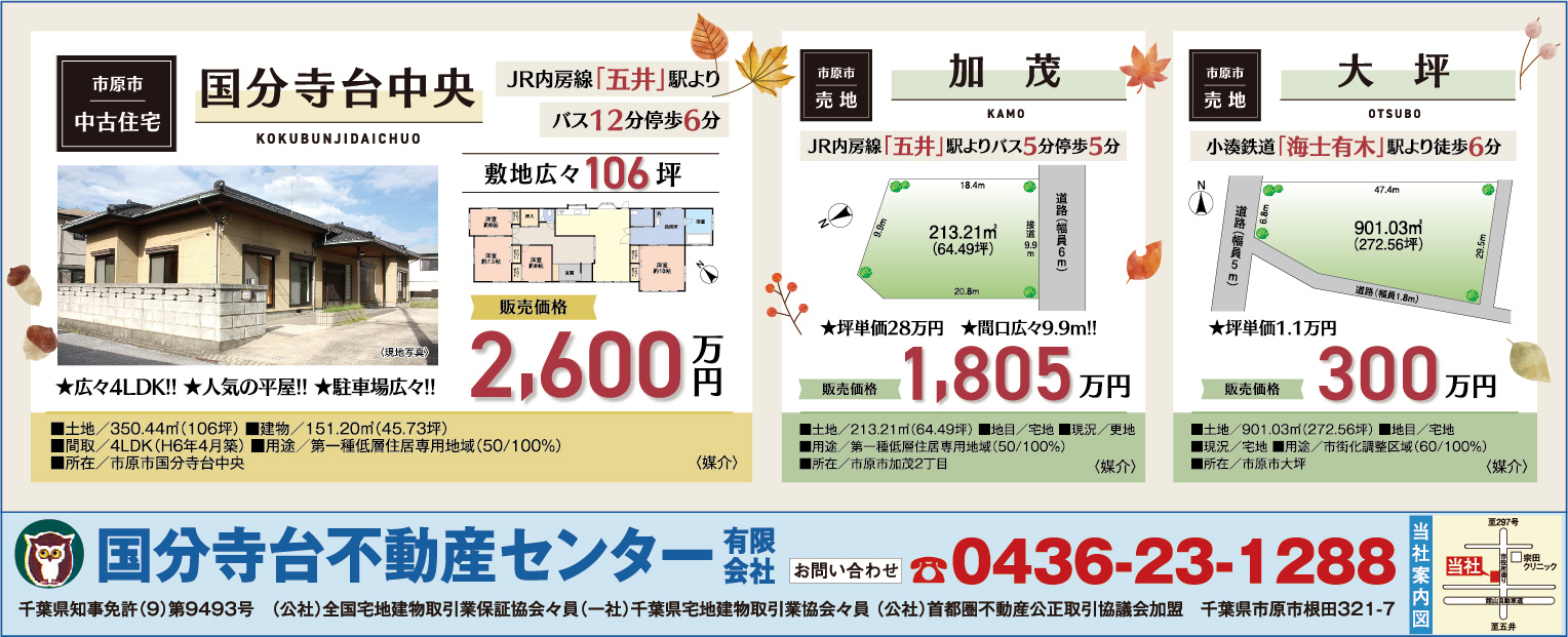 国分寺台不動産センター有限会社のチラシ